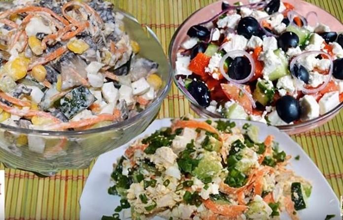 Вкусные салаты без майонеза: ТОП-3 рецепта