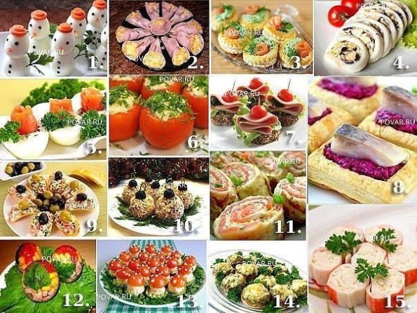 15 лучших закусок на новогодний стол