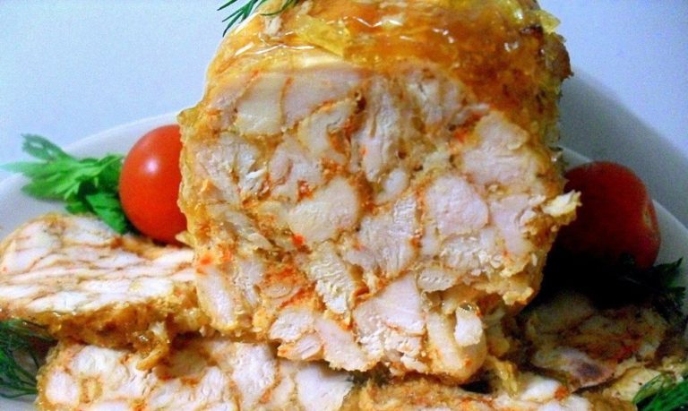 Куриный рулет «Мраморный»