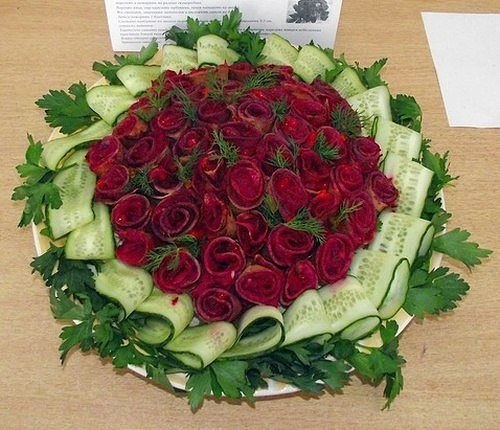 Салат «Букет роз»