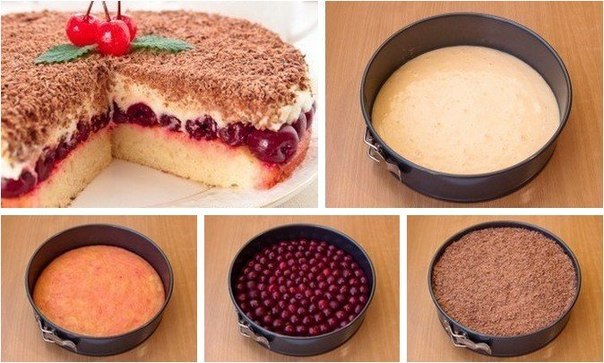 Вишневый торт «Наслаждение». Вкуснейший пирог!