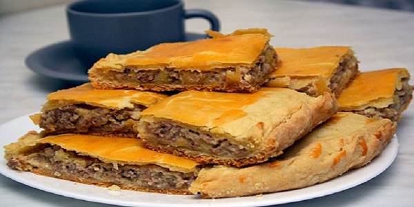 Мясной пирог за 10 минут