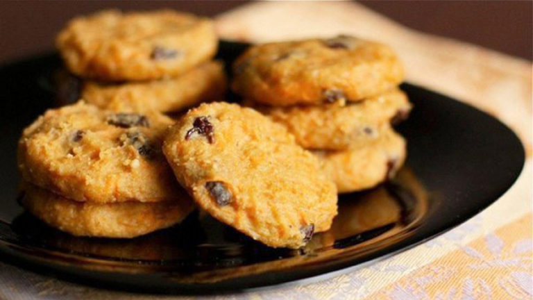 Печенье из творога, бананов и яблок!