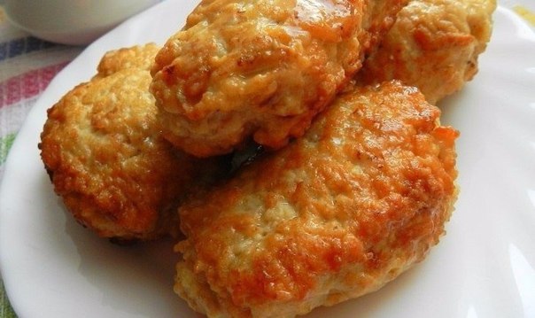 Суперпышные котлетки из куриного фарша с овсяными хлопьями!