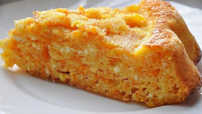 Тыквенная запеканка с манкой и творогом