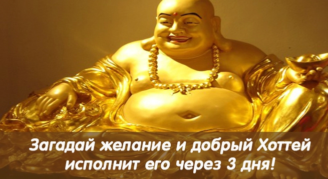 Загадай желание, и добрый Хоттей исполнит его через 3 дня!