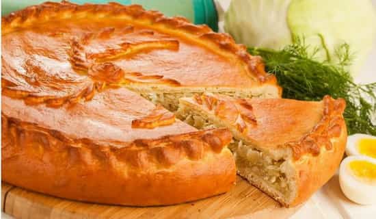 Быстрый пирог с капустой и куриного фарша!