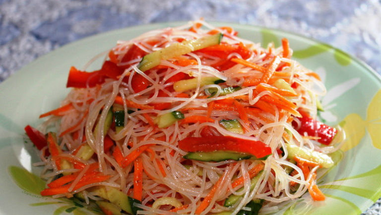 Фунчоза с овощами