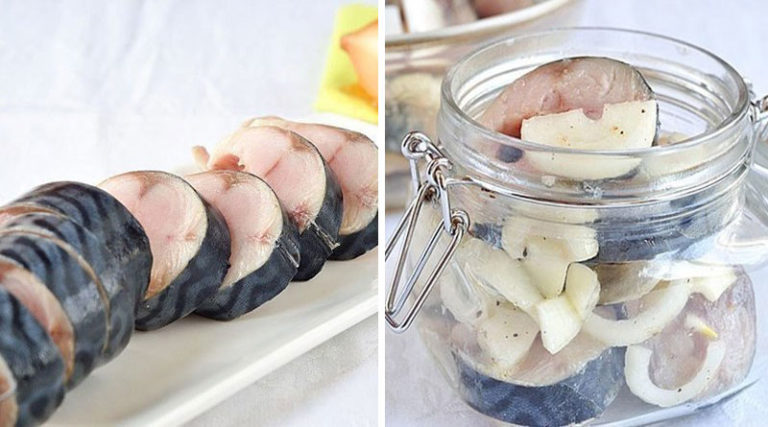 Скумбрия маринованная. 20 минут и вкусная закуска готова