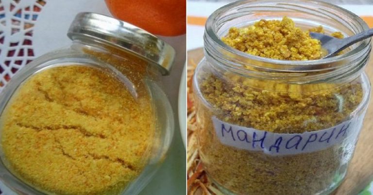 «Золотая пыльца» из мандариновых корок. Сложи в баночку, а после добавляй по ложечке в любимые блюда