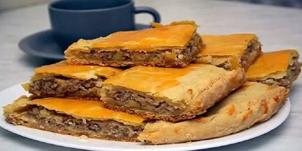 Мясной пирог за 10 минут
