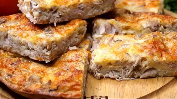 Очень вкусный и быстрый пирог-запеканка на ужин