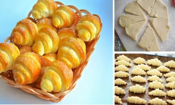 Рецепт дня — сладкие рогалики с обалденно вкусного теста!