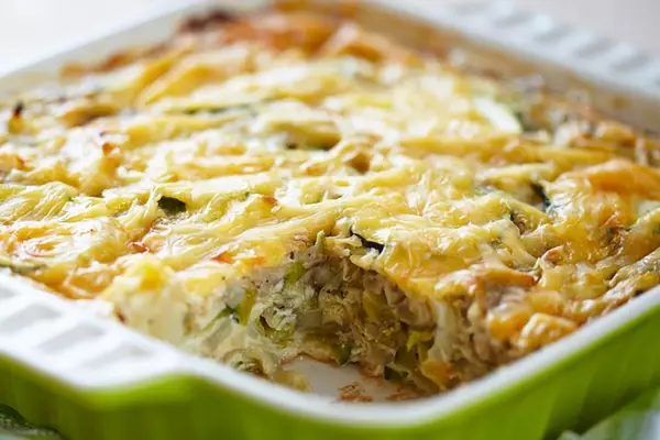 Запеканка капустная с куриным фаршем