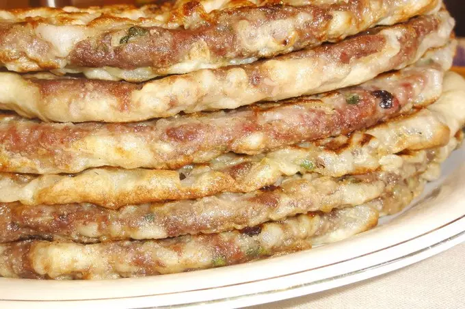 Китайские лепешки с мясом-безумно вкусные и сочные