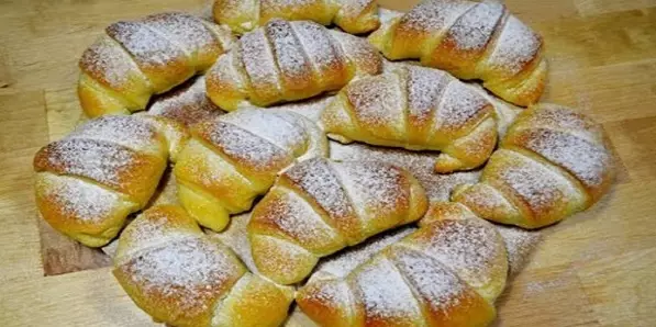 Очень вкусные рогалики с творогом!