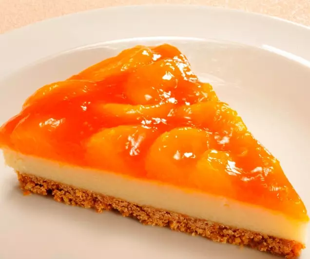 Пирог с творогом и мандаринами