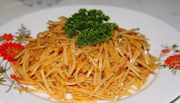 Удивительный картофельный салат по-корейски