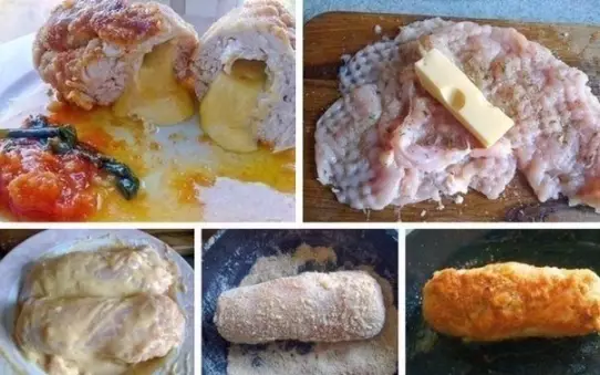 Нескучная грудка (куриная грудка с сыром в сухарях)